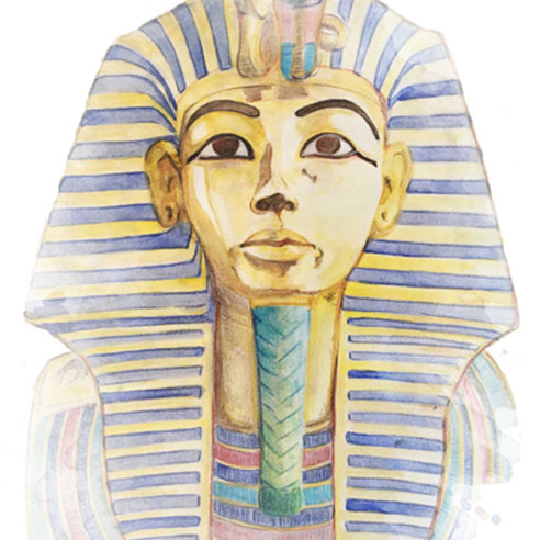 Illustrations pour un article sur Toutankhamon